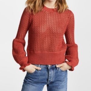 Rebecca Minkoff Burnt Orange Knit Sweater